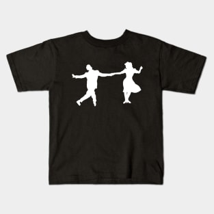 1940's Swing Dancer Silhouettes Kids T-Shirt